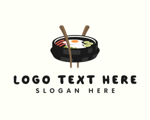 Bibimbap Korean Food logo