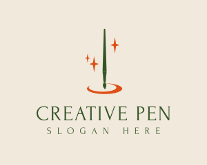 Fancy Pen Brush logo design