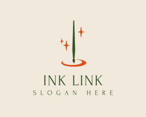 Fancy Pen Brush logo design