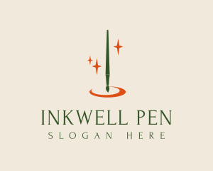 Fancy Pen Brush logo design