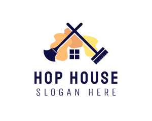 Sanitary Cleaning House logo design