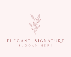 Elegant Plant Boutique logo design