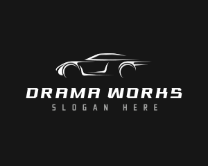 Driving Car Automotive Logo