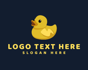 Rubber Duck Animal Logo