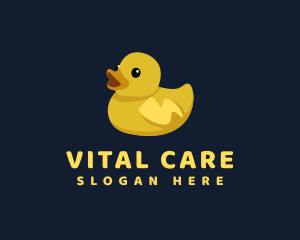 Rubber Duck Animal Logo