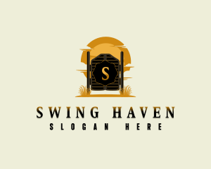 Cowboy Swinging Door logo design