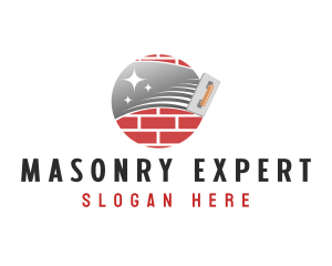 Masonry Trowel Plaster logo design