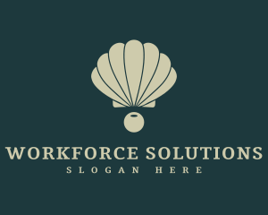 Clam Shell Pearl logo design