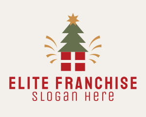 Christmas Tree Present Logo