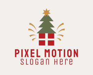 Christmas Tree Present Logo