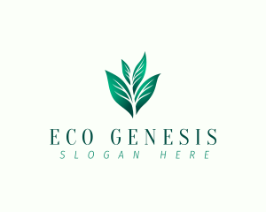 Natural Eco Leaf logo design