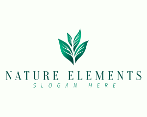 Natural Eco Leaf logo design