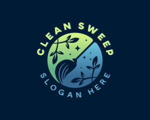 Eco Broom Cleaning  logo design