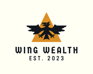 Medieval Vulture Wing logo design