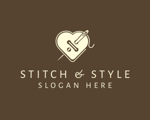 Heart Button Tailoring logo design