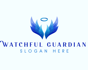 Guardian Angel Wings logo design