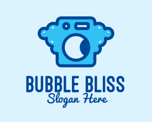 Bubble Laundromat Clothes Wash logo