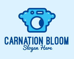 Bubble Laundromat Clothes Wash logo design