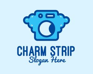 Bubble Laundromat Clothes Wash logo design