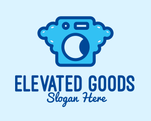 Bubble Laundromat Clothes Wash logo design