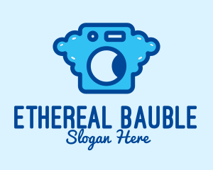 Bubble Laundromat Clothes Wash logo design