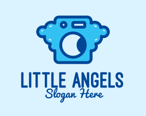 Bubble Laundromat Clothes Wash logo design