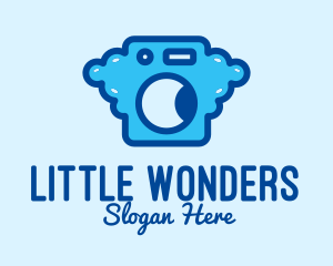 Bubble Laundromat Clothes Wash logo design