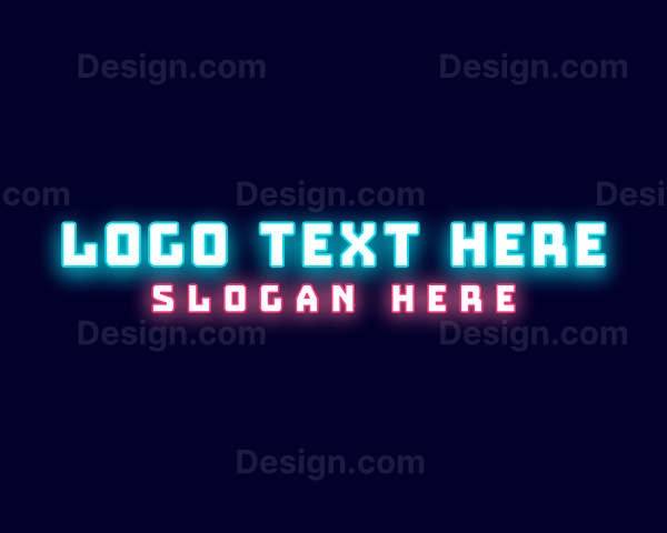 Futuristic Cyber Neon Logo