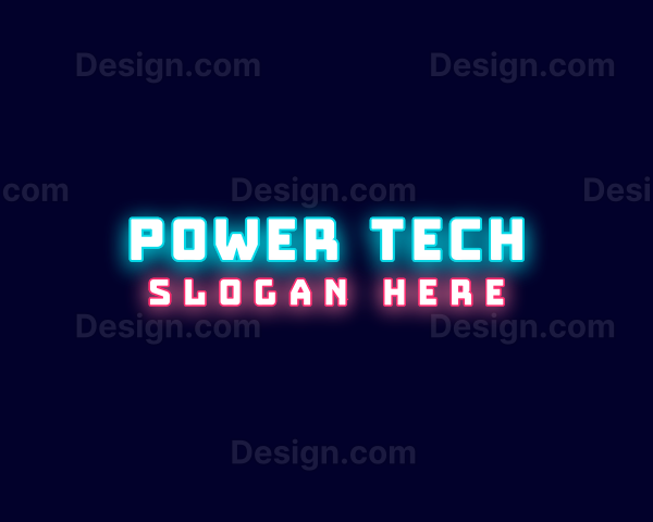 Futuristic Cyber Neon Logo