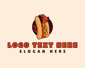 Hotdog Sandwich Dog logo