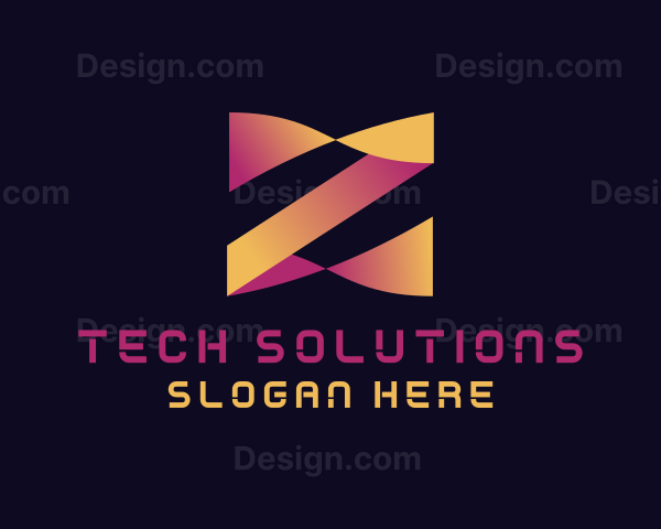 Tech Digital Cryptocurrency Logo