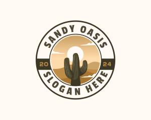 Western Cactus Desert logo design