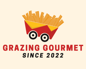 French Fries Food Cart logo design