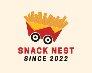 French Fries Food Cart logo design