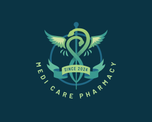 Caduceus Medical Pharmacy logo design