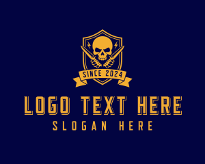 Dagger Skull Warrior logo