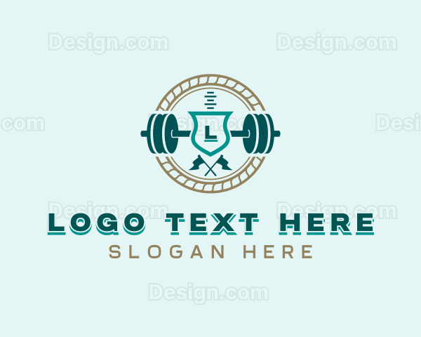 Workout Weightlifting Gym Logo