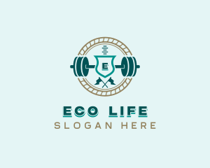 Workout Weightlifting Gym Logo