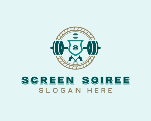 Workout Weightlifting Gym Logo