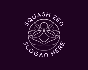 Yoga Leaf Meditation logo design