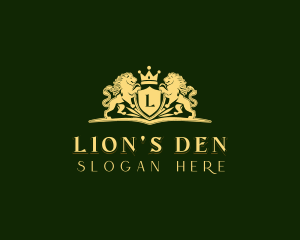 Royal Lion Crown logo design