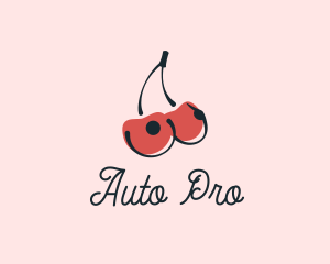 Erotic Cherry Boobs Logo