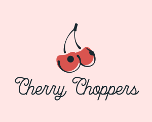 Erotic Cherry Boobs logo design