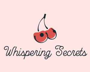 Erotic Cherry Boobs logo design