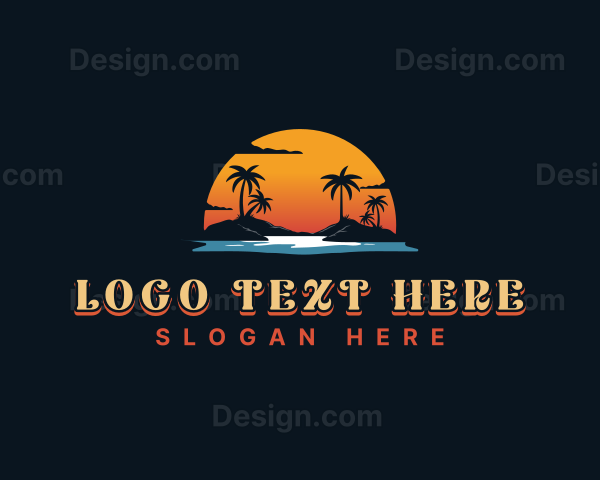 Sunset Island Beach Logo