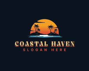 Sunset Island Beach logo