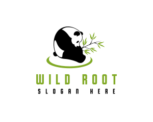 Bamboo Wild Panda logo design