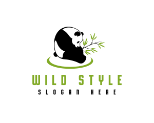 Bamboo Wild Panda logo design