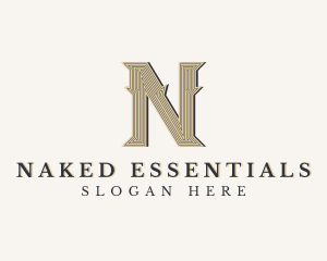 Decorative Boutique Brand Letter N logo design