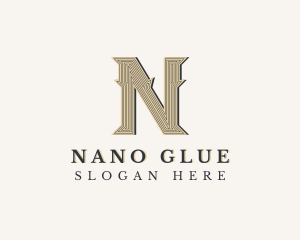 Decorative Boutique Brand Letter N logo design